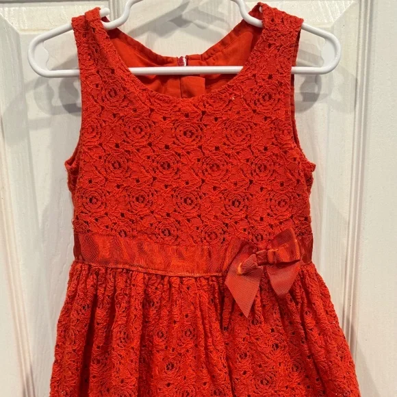 LC Waikiki Dresses Lc Waikiki Size 34 Orange Dress Rose Lace